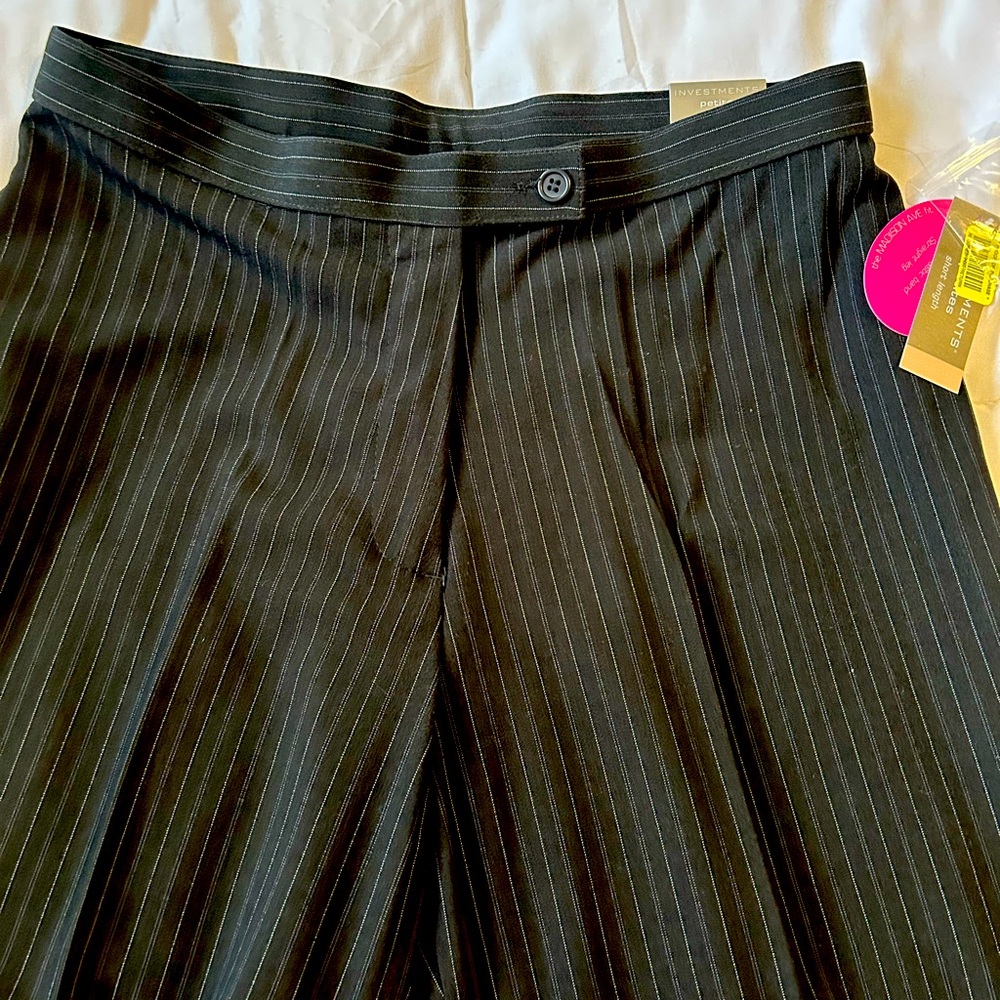 Investments Petite Madison Ave pinstripe pants